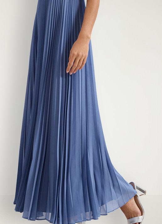 Phase Eight Anora midi jurk met plooien - detail 7 blauw