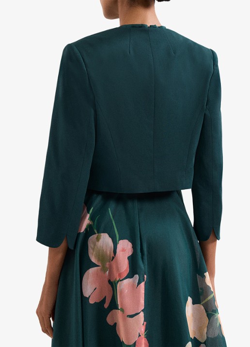 Phase Eight Arlette bolero met schoudervulling - achterkant 4 zeegroen