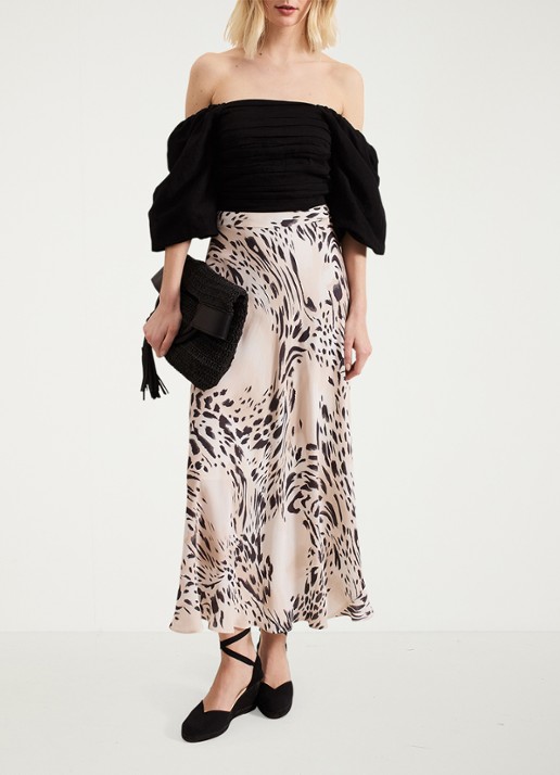 Phase Eight Asha top in linnenblend - voorkant 2 zwart