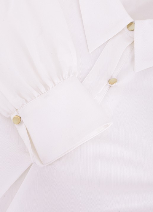 Phase Eight Ashton tuniek met pofmouw - detail 3 ivoor