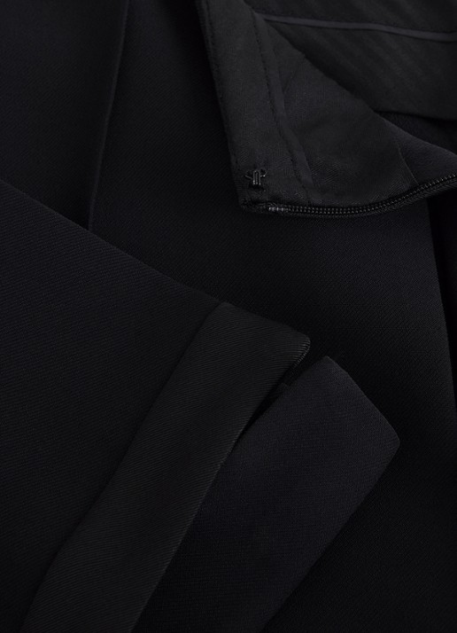 Phase Eight Aubrielle cropped high waist wide fit culotte met steekzakken - detail 7 zwart