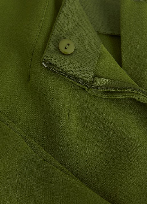Phase Eight Aubrielle high waist loose fit culotte met steekzakken - detail 7 donkergroen