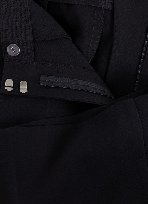 Phase Eight Aubrielle high waist wide fit culotte met steekzakken - detail 6 zwart