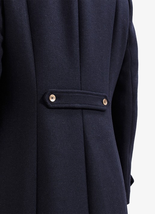 Phase Eight Aurelie mantel met klepzakken - detail 5 blauw