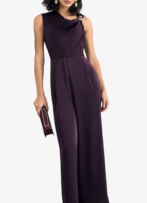 Phase Eight Avril wide leg jumpsuit met asymmetrische halslijn