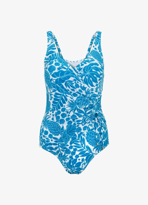 Phase Eight Badpak met print - voorkant 6 blauw