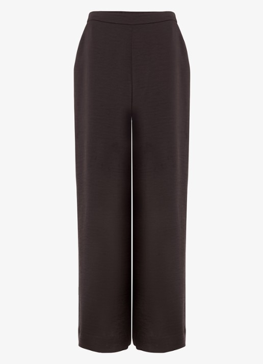 Phase Eight Beccy wide fit pantalon met steekzakken - voorkant 5 bruin