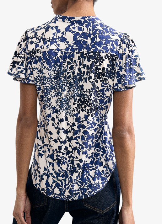 Phase Eight Blouse met print - achterkant 7 blauw