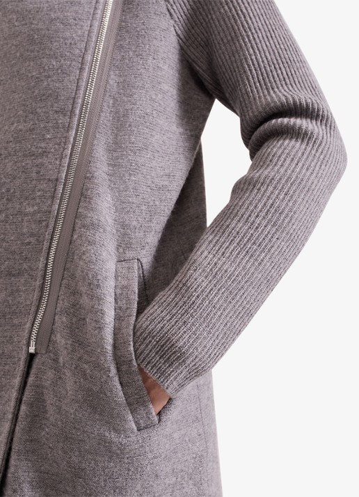 Phase Eight Byanca jack in wolblend met col  - detail 5 grijs