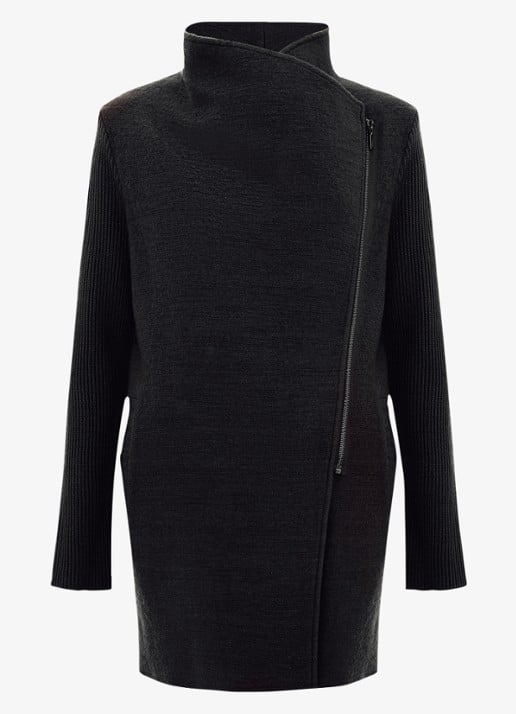 Phase Eight Byanca jack in wolblend - voorkant 10 zwart