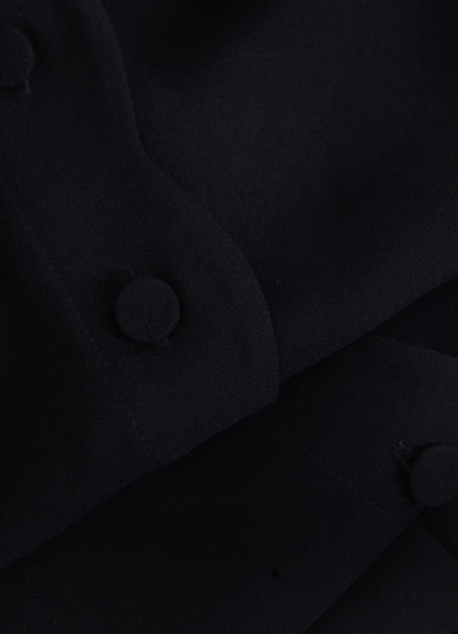 Phase Eight Candice mini blousejurk met kraag - detail 6 donkerblauw