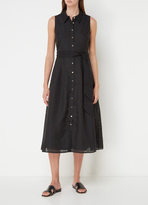 Phase Eight Carey midi jurk met strikceintuur