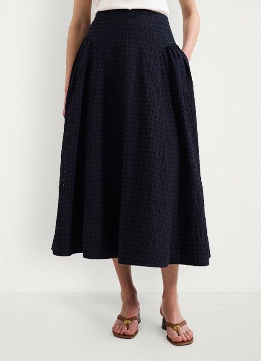 Phase Eight Carey midi rok met structuur