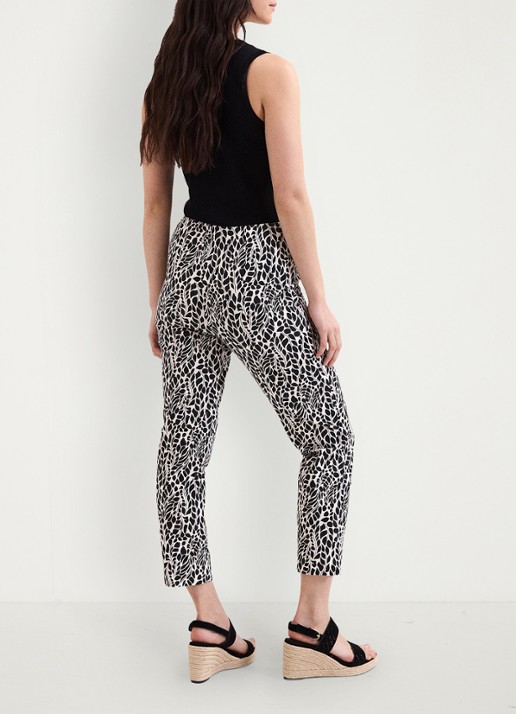 Phase Eight Carmella slim fit chino met print - achterkant 3 multicolor