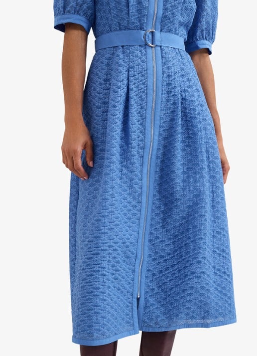 Phase Eight Casey midi jurk met ceintuur - detail 7 blauw