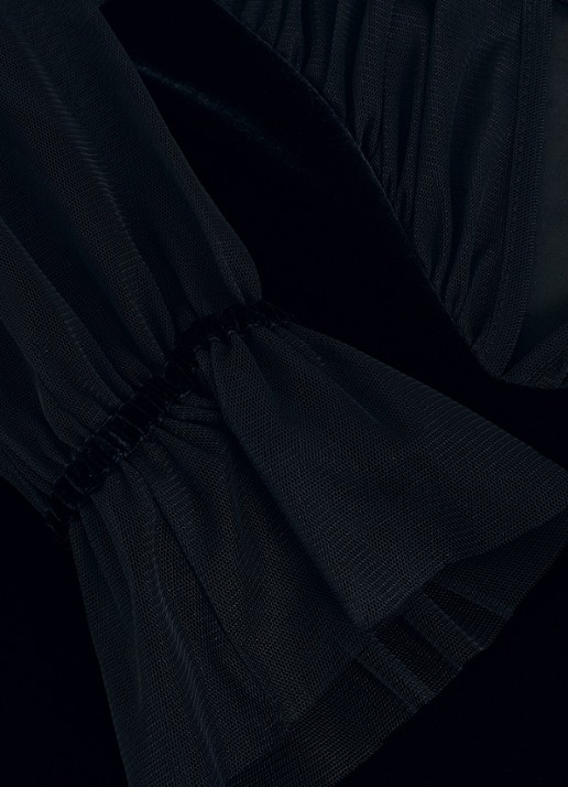 Phase Eight Cindy top met details van mesh - detail 5 zwart