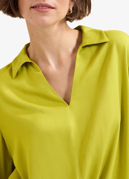 Phase Eight Clary blouse met knoopdetail - detail 3 lime