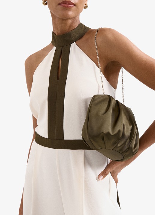 Phase Eight Clutch met afneembare schouderriem - detail 3 donkergroen
