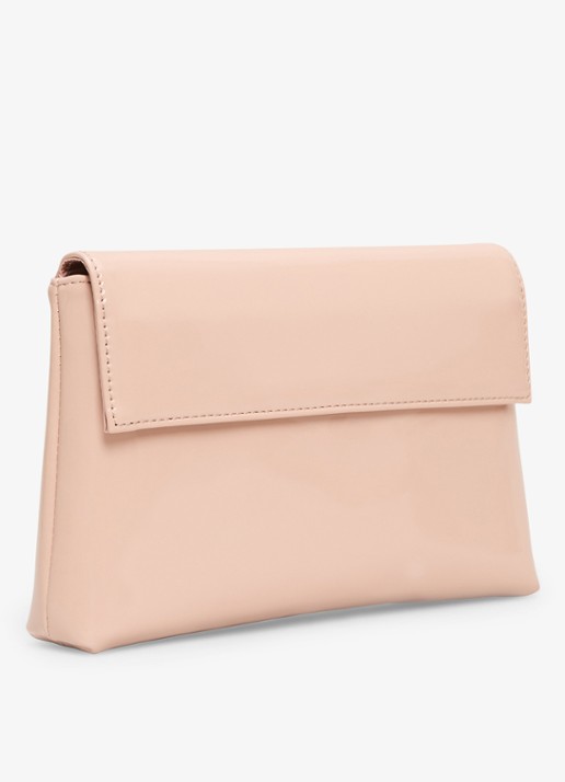 Phase Eight Clutch met lakfinish - detail oudroze
