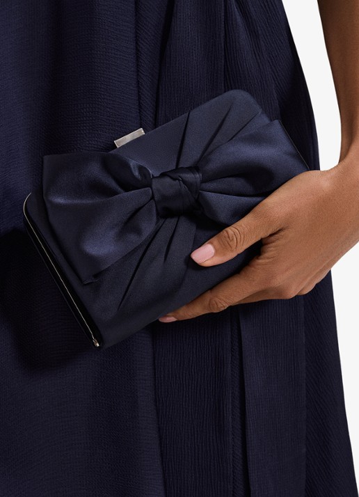 Phase Eight Clutch met strik detail - detail 3 blauw