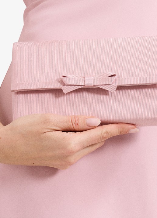 Phase Eight Clutch met strik detail - detail 6 oudroze
