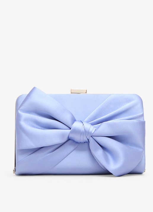 Phase Eight Clutch van satijn met strikdetail