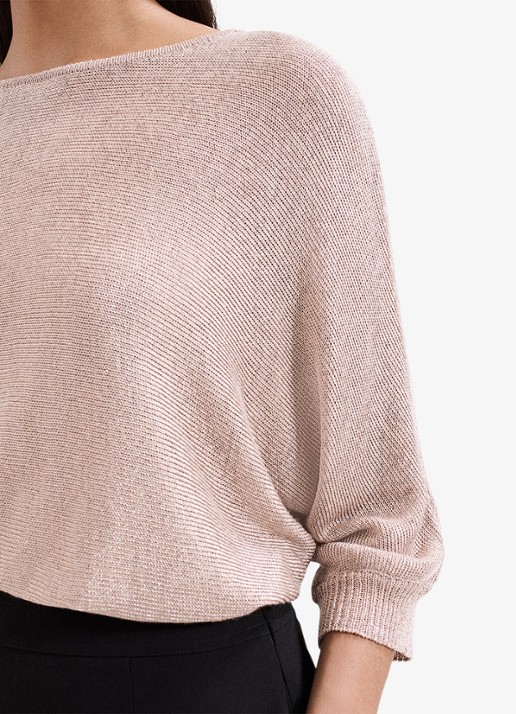 Phase Eight Cristine fijngebreide trui met lurex - detail 5 goud