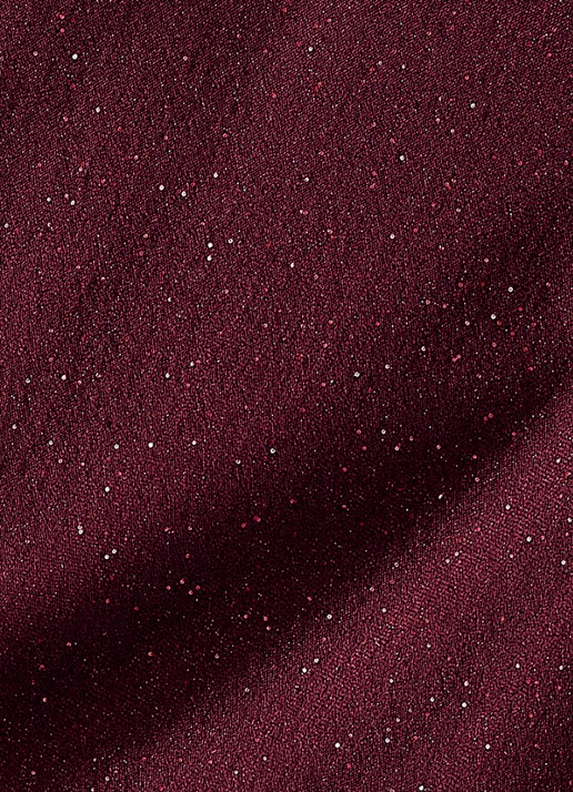 Phase Eight Cristine fijngebreide trui met pailletten - detail 3 bordeauxrood
