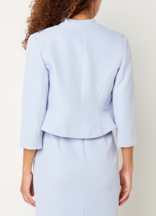 Phase Eight Daisy bolero met schoudervulling - achterkant 3 lichtblauw