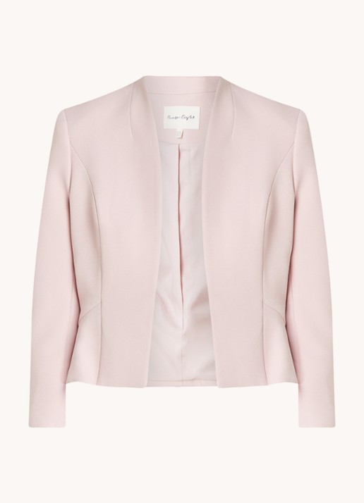 Phase Eight Daisy bolero met schoudervulling - voorkant 2 lichtroze