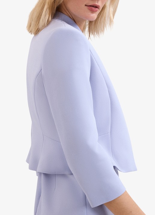 Phase Eight Daisy cropped blazer  - detail 7 lichtblauw