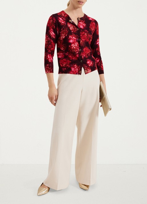 Phase Eight Dani blouse met bloemenprint - voorkant 2 rood