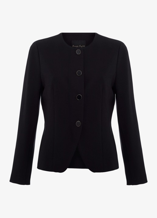 Phase Eight Danni blazer met schoudervulling - voorkant 2 zwart