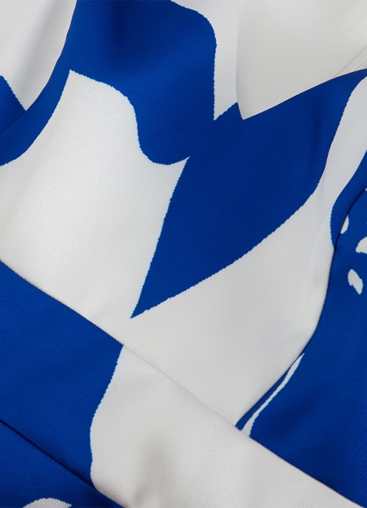 Phase Eight Delicia midi jurk met print - detail 6 kobaltblauw