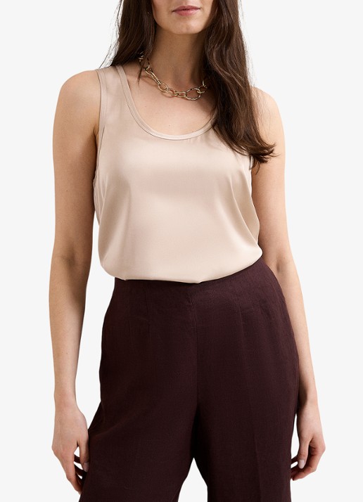 Phase Eight Edie top met glanzende finish