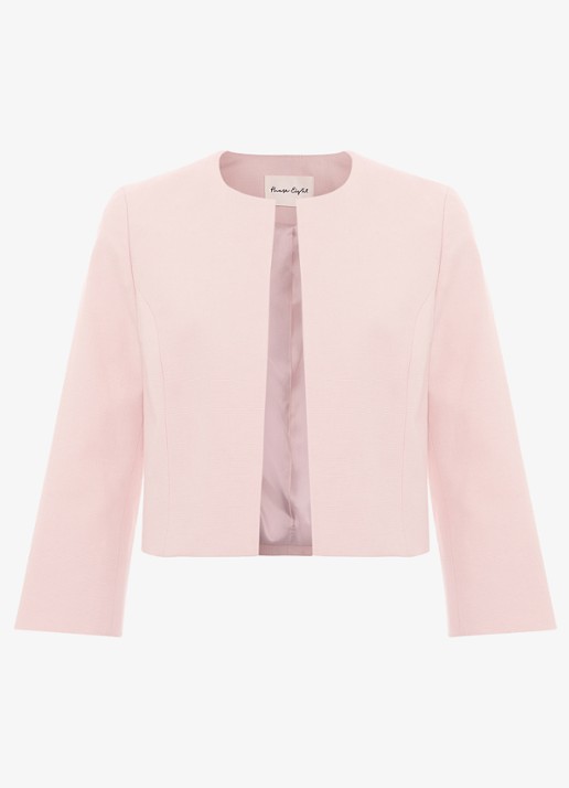 Phase Eight Elizabeth openvallende bolero  - voorkant 5 oudroze
