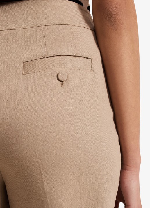 Phase Eight Ellwood high waist straight fit pantalon  - detail 3 camel