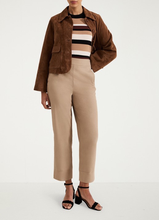 Phase Eight Ellwood high waist straight fit pantalon  - detail 4 camel