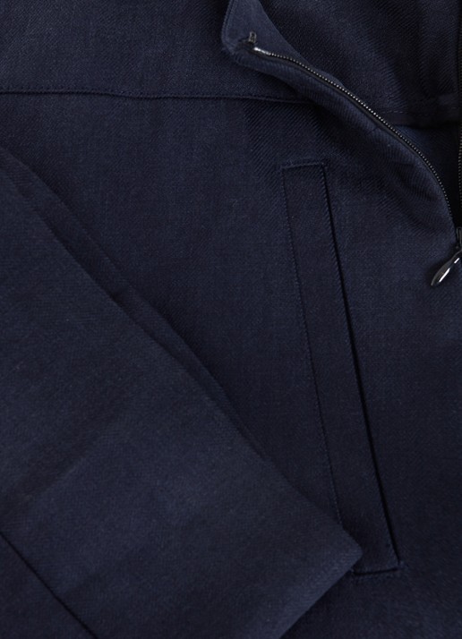 Phase Eight Ellwood high waist straight fit pantalon  - detail 4 donkerblauw