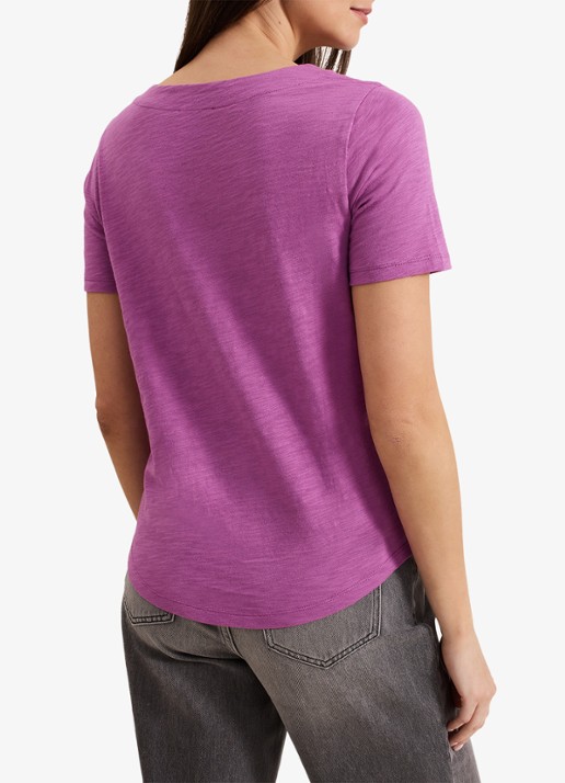 Phase Eight Elspeth T-shirt met V-hals - achterkant paars
