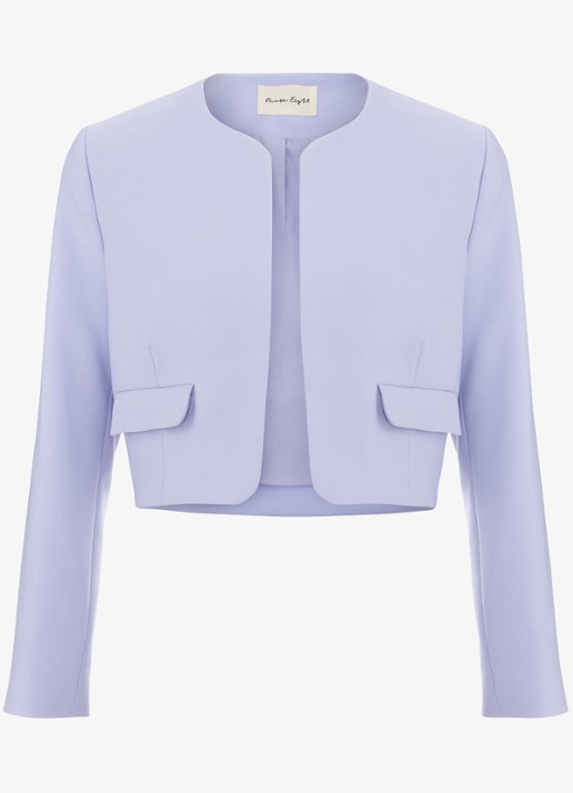 Phase Eight Emma bolero met klepzakken - voorkant 5 lila