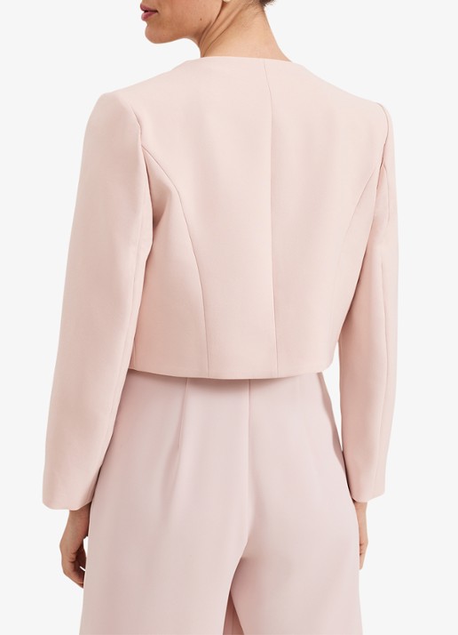 Phase Eight Emma bolero met klepzakken - achterkant 3 lichtroze