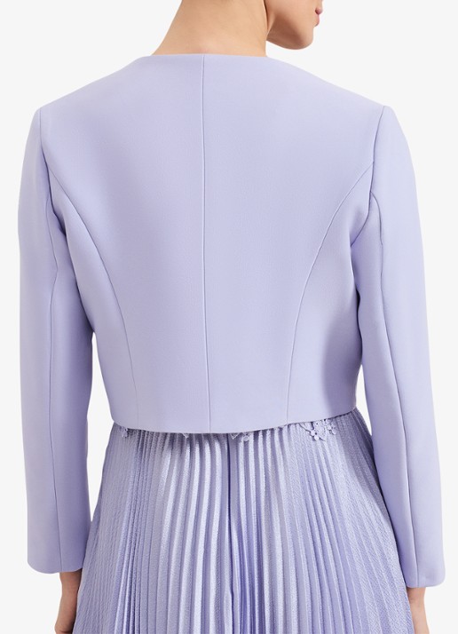 Phase Eight Emma bolero met structuur - achterkant lichtblauw