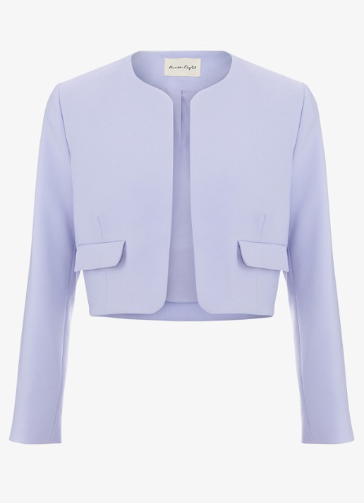 Phase Eight Emma bolero met structuur - voorkant 2 lichtblauw