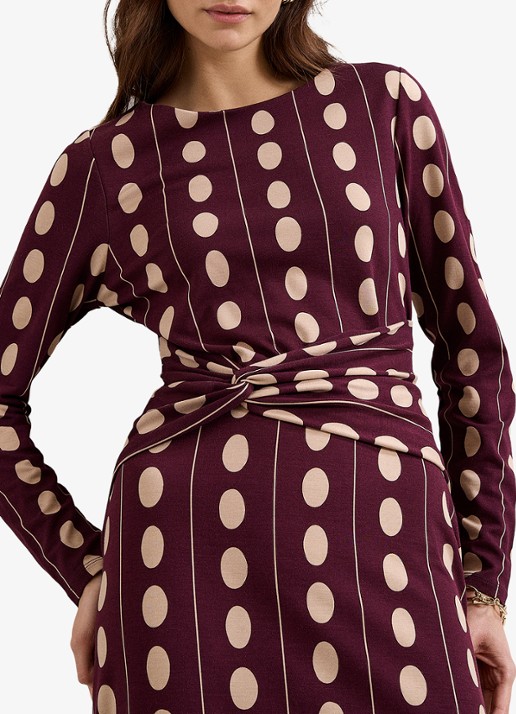 Phase Eight Eugenie maxi jurk met stippenprint