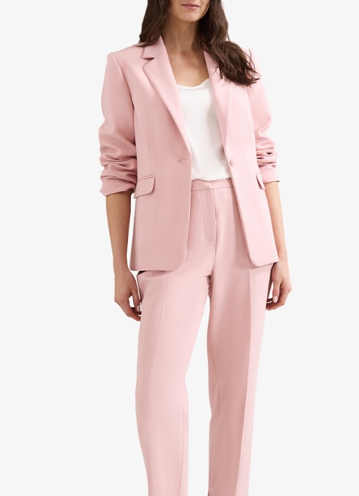 Phase Eight  Fara single-breasted blazer met klepzakken - detail 5 lichtroze