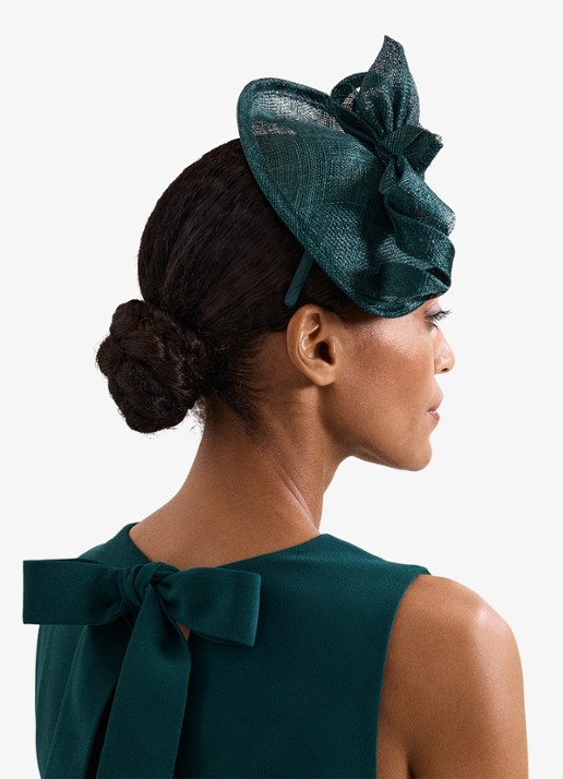 Phase Eight Fascinator haarband met applicatie - detail 3 turquoise
