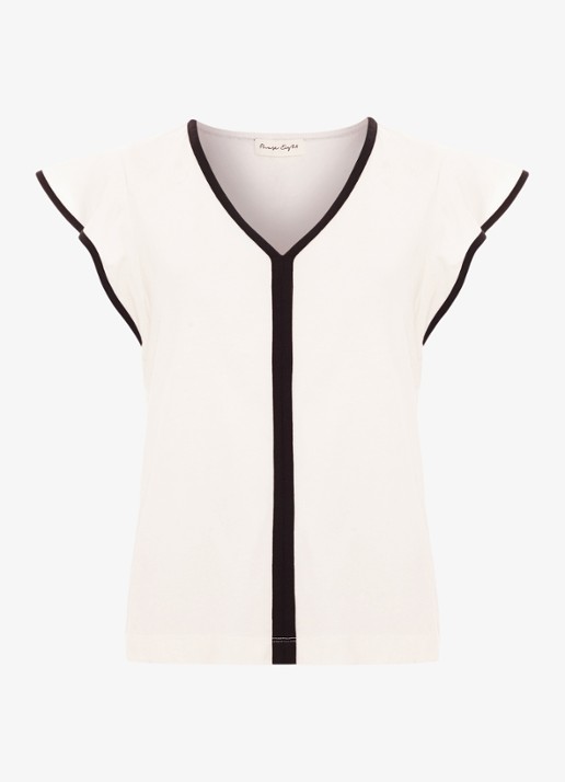 Phase Eight Fleur tuniek met vlindermouw - voorkant 6 wit