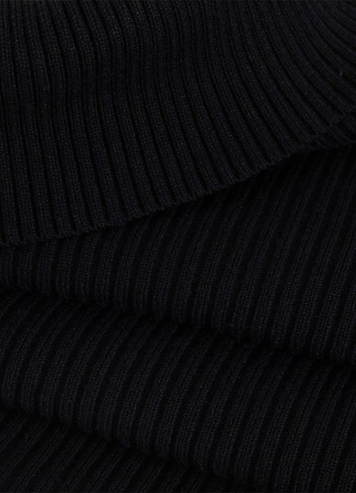 Phase Eight Fran ribgebreide coltrui met stretch - detail 7 zwart