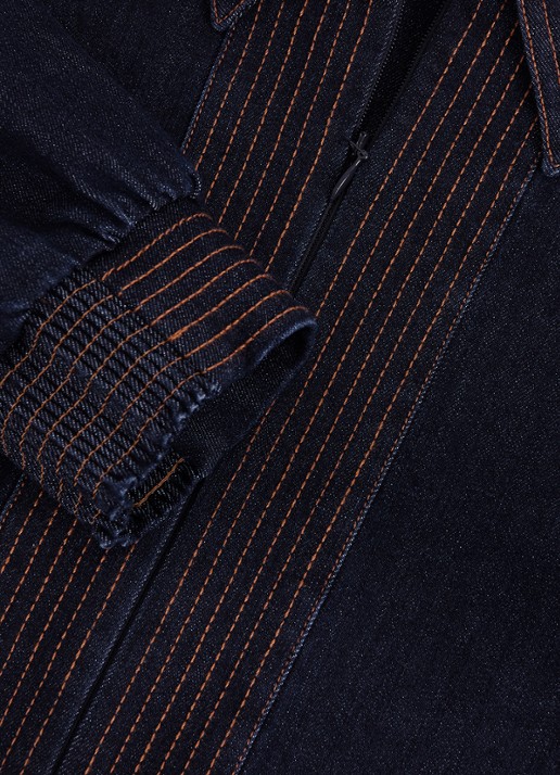 Phase Eight Gabi mini tuniekjurk van denim - detail 4 indigo